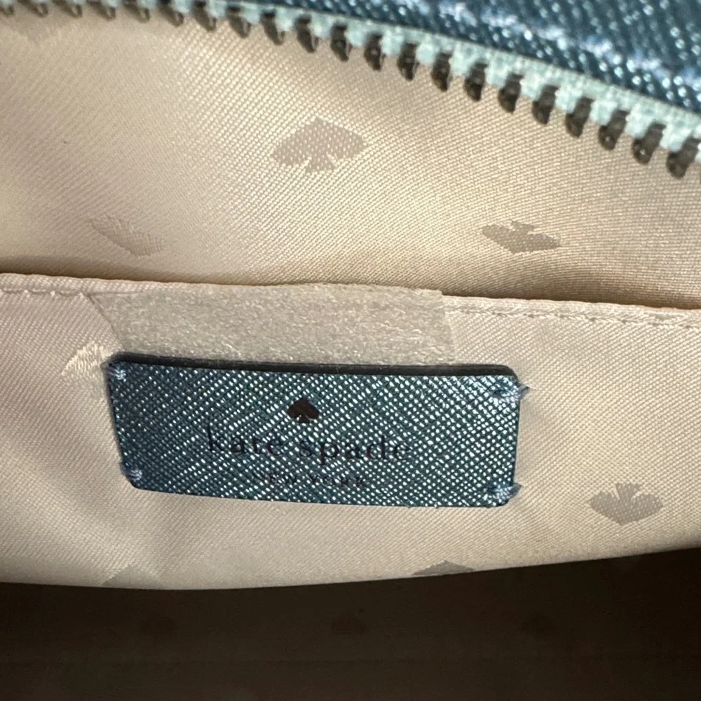 Kate Spade Glittering Light Blue Crossbody Bag